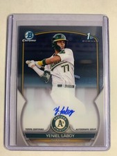Yeniel Laboy 2023 1st Bowman Chrome Auto #CPA-YLY Athletics (1)