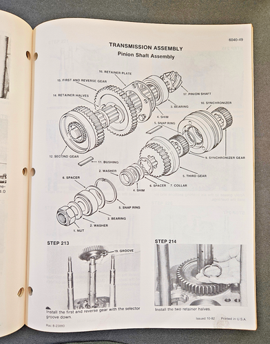 Case - David Brown 1190-1290-1390 Synchromesh Transmission Service Info Manual - Picture 6 of 8