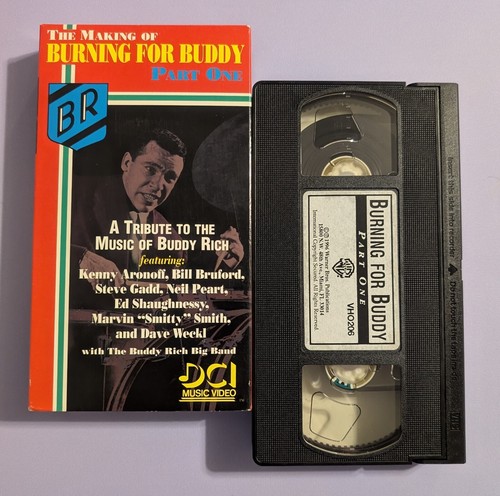 The Making Of Burning For Buddy Rich Parts 1 & 2 (1996 VHS) Rare Rush Neil Peart - Picture 5 of 5
