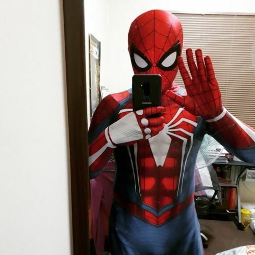 PS4 Spiderman Costume Insomniac Games Version Spider-Man Cosplay Suit