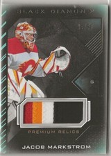 2021 2021-22 Black Diamond Premium Relics #BDBJM Jacob Markstrom 14/50 Calgary