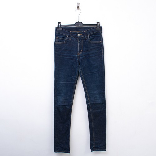 Cheap Monday Uomo W31 L34 Aderenti Unwash Jeans Denim Pantaloni Slim Zip  Blu | eBay