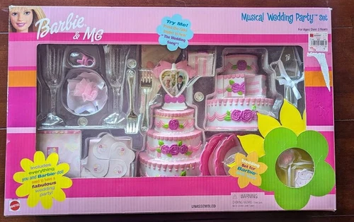 NEW Vintage Barbie & Me Musical Wedding Party set 2000 Rare