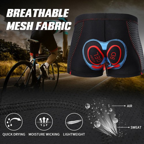 Fahrradhose Herren Radunterhose mit 5D Gepolstert Radlerhose Fahrrad Unterhosen - Bild 3 von 19