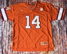 Men’s Colosseum Athletics Clemson Tigers #14 Orange Football Jersey Size XL