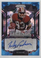 2024 Prizm Franchise Legends Signatures Blue Ice 52/99 Ricky Sanders Auto 16wc