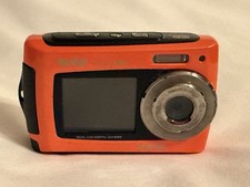 Vivitar VF526 F526 Digital Camera Waterproof Dual LCD ViviCam 14MP Orange