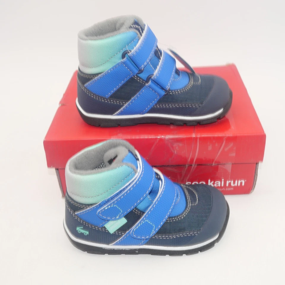 NUEVO See Kai Run Azul Atlas Impermeable Invierno Botas de Nieve Niños Pequeños 7 Foto 4 de 4
