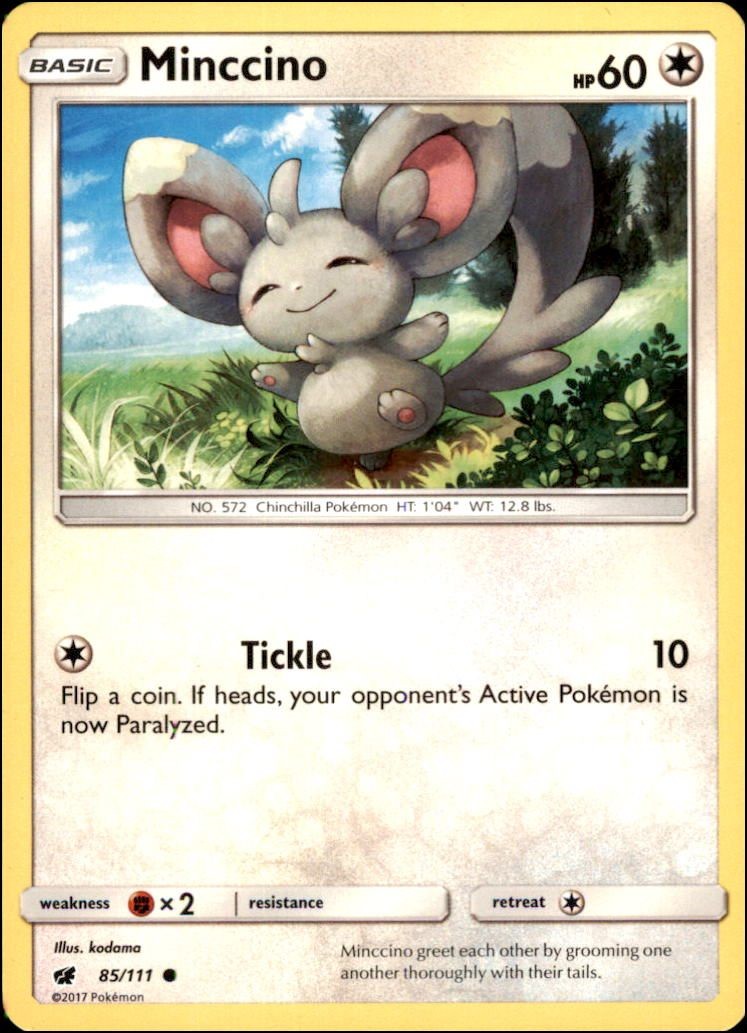 Pokemon - Minccino #85/111 - SM - Crimson Invasion Common