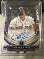 2023 Topps Tribute - Tribute Autographs Triston Casas #TA-TC Blue /150 (AU, RC)