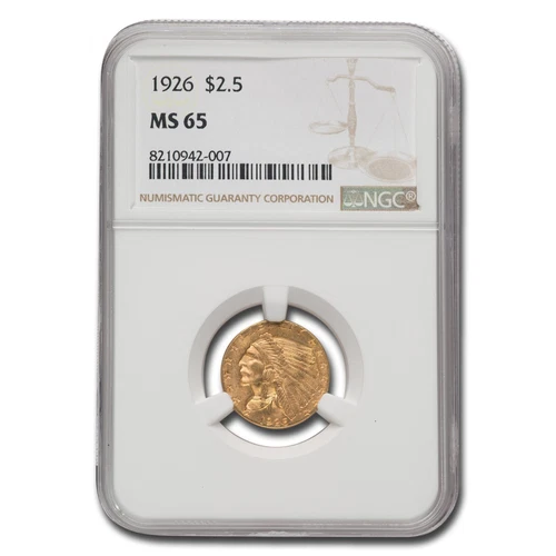1926 $2.50 Indian Gold Quarter Eagle MS-65 NGC