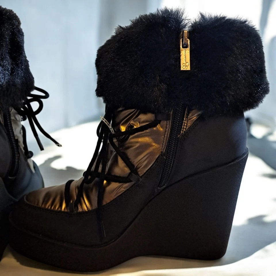 Bota Jessica Simpson Myina Wedge tamanho 7.5M nova sem etiquetas - Imagem 4 de 4