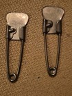 LOT 4 Vintage Laundry Pins Brass 2" No Stamp Blank Blanket Military — photo 5