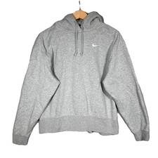 Nike Sportswear Gray Fleece Womens Oversized Pullover Hoodie Sz Small