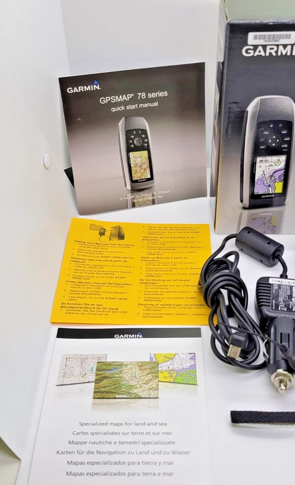 GARMIN GPSMAP 78sc HANDHELD GPS WATERPROOF GEOCACHING FISHING--PARTS/REPAIR - Image 2 of 4