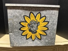 Borden's Dairy Elsie Cow Metal Milk Porch Box.