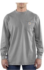 Carhartt Men's Flame-Resistant Force Cotton Long-Sleeve T-Shirt NWT CAT2 Loose