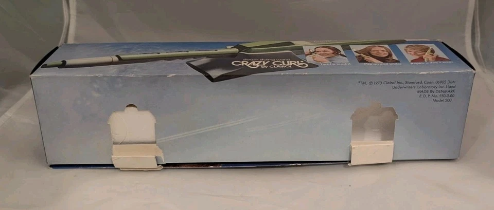 Clairol CRAZY CURL 蒸汽卷发设备 丹麦制造 70 年代 复古 独特已测试 — 第 4/4 张图片