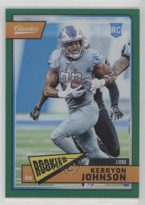 2018 Panini Honors Classics Update Rookies Green /75 Kerryon Johnson #323 RC 8k4