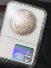 1884 O NGC MS64 Old Holder Morgan Silver Dollar Blue/Pink Swirl Rev SEE VIDEO!
