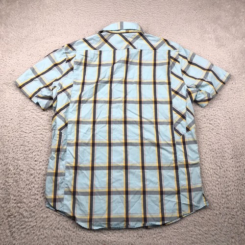 Magpul Industries Shirt Mens M Blue Plaid Snap Up Short Sleeve Tactical - Picture 8 of 12