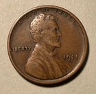 1911 S Lincoln Cent VF+