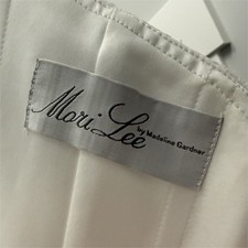 Morilee Strapless Lace A-Line Full-Length Wedding Dress White Size 8