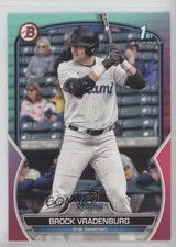 2023 Bowman Draft Aqua & Pink Gradient 139/199 Brock Vradenburg #BD-44 6o3
