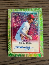 2025 Leaf Vivid Baseball Nolan Souza Arkansas Green Auto 2/8