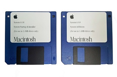 Apple Macintosh System 6.0.8 Complete Set of 1.4M Install Disks for Classic Macs