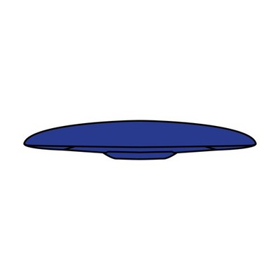 Matte Blue Rear Spoiler Helmet Airoh H.20 Size XS - S - MS