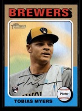 2024 Topps Heritage #720 Tobias Myers RC Rookie G328
