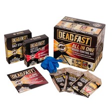 Image of Deadfast Rat Mice/Mouse Killer Rodent Bait Trap Boxes All In One Control Kit
