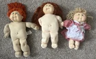 LOT of 3 Cabbage Patch Kids Doll Redhead Green Eyes Yarn Cornsilk Crimp N Curl