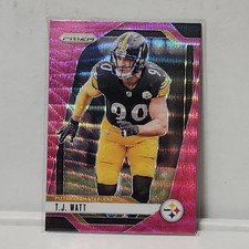 2024 Panini Prizm - T.J. Watt #245 Pink Wave Prizm