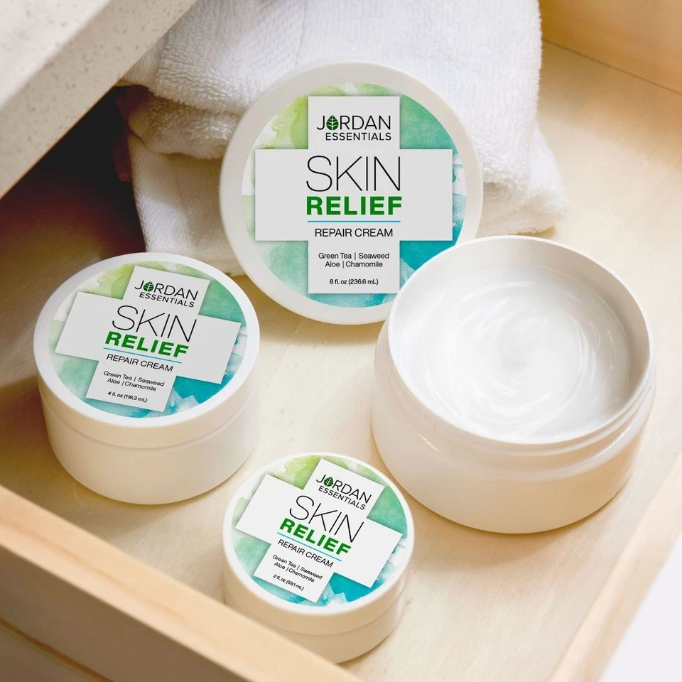 Crema reparadora de alivio de la piel 8 oz Foto 3 de 3