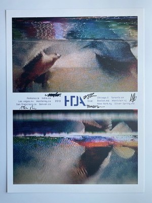 How To Destroy Angels SIGNED 2013 Tour Poster Nine Inch Nails NIN Trent Reznor