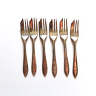 VTG Set Of 6 Silver Plate Pastry Forks Loxley Pattern M.S. LTD EPNS England — photo 2