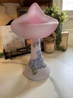 LIMITED EDITION FENTON BLUE BURMESE 360° HP JACK IN THE PULPIT VASE W/ LABEL 10”