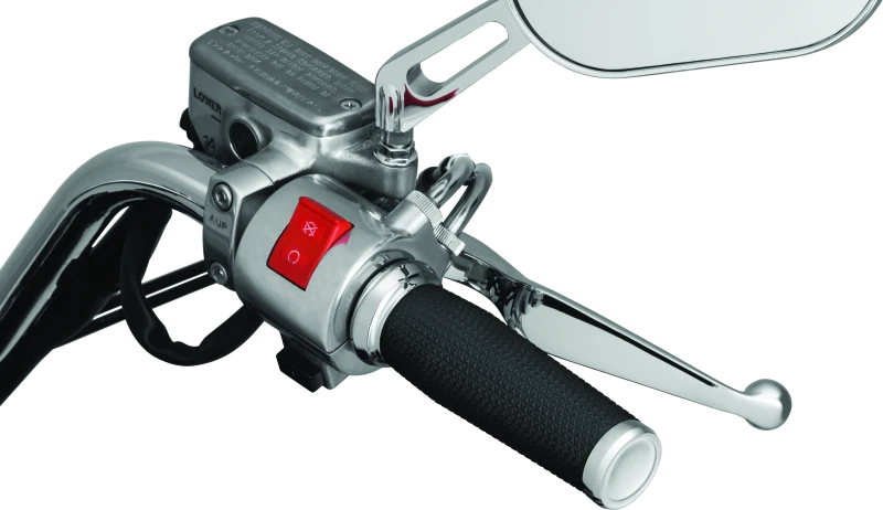 Empuñadura trilladora Kuryakyn cromada métrica * Se adapta a Kawasaki Vulcan 2000 &amp; Yamaha Foto 2 de 3