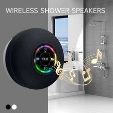 MINI Waterproof Bluetooth Wireless Shower Speaker Bathroom Speaker LED Light