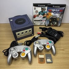 Nintendo GameCube Indigo Console Bundle | Controllers, Cables & Power | READ
