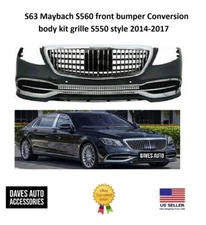 S63 Maybach S560 front bumper Conversion body kit grille S550 style 2014-2017