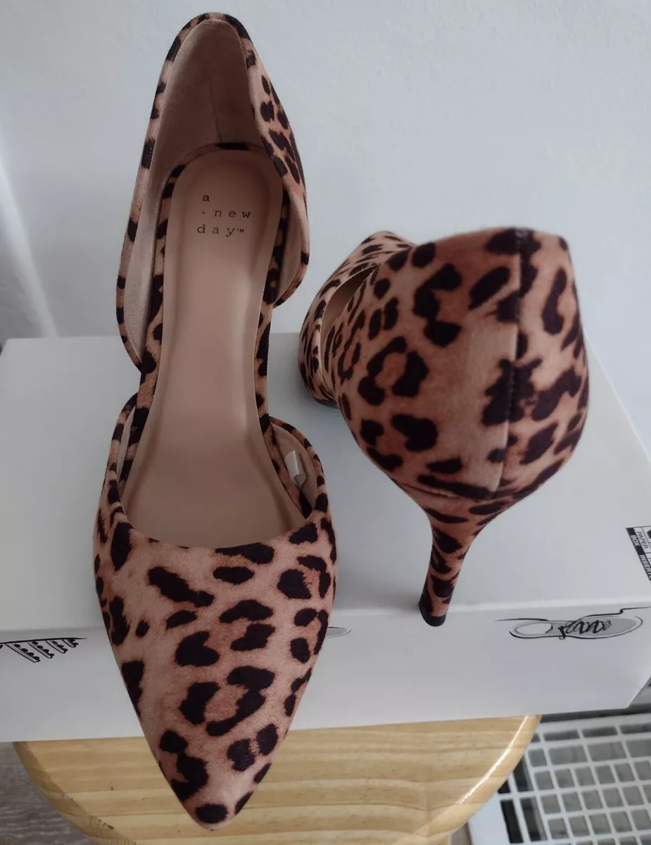 Leopard print shoes shop 2 inch heel