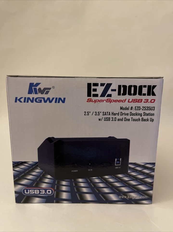 Kingwin EZD-2535 EZ-Dock 2.5-Inch/3.5-Inch SATA Hard Drive Dock - Image 3 of 4