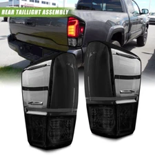 Smoke LED For Toyota Tacoma 2016-2023 Tail Lights Rear Brake Assembly Lamp Pair