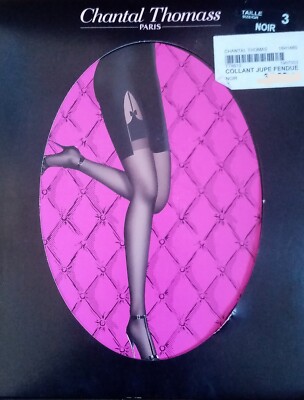 New Black Skirt Effect Leggings 20 D + Chantal Thomass T8610 + 2/3 Or 4