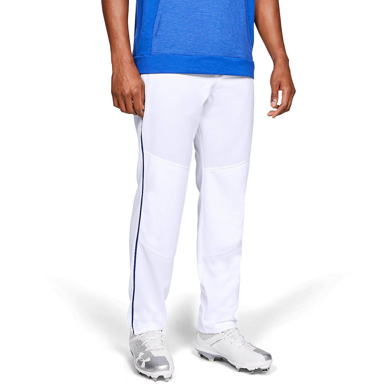 Piped Baseball Pants , White 
