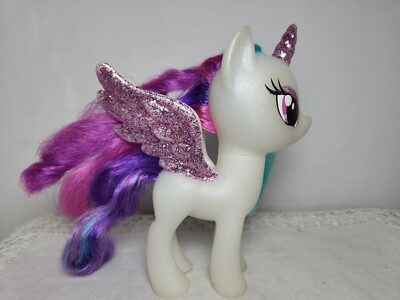 LOT My Little Pony Hasbro 2016 - Princesse Célestia & Fluttershy, Figurines Cheval Licorne