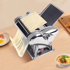 Commercial Electric Dough Roller Sheeter Noodle Pasta Maker Machine Stainless